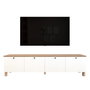 Hanah Home Nord - ND7-SW Soporte para TV Blanco y Roble
